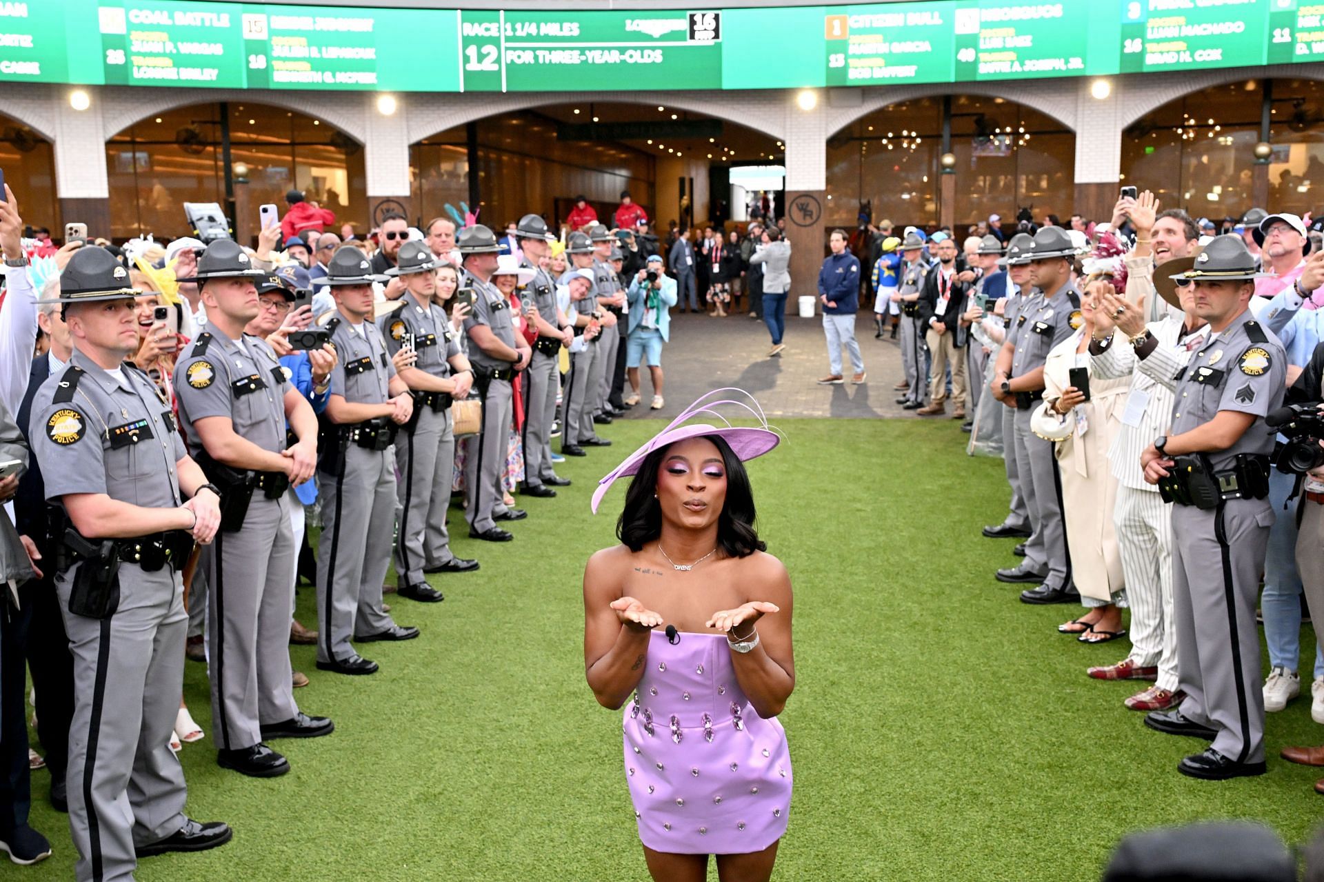 Simone Biles at the 151st Kentucky Derby - Source: Getty